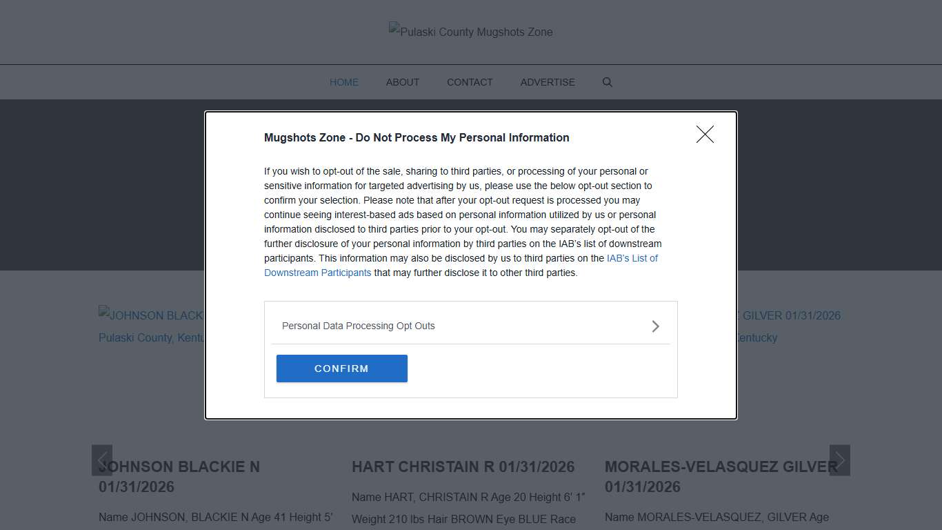 Pulaski County Mugshots Zone